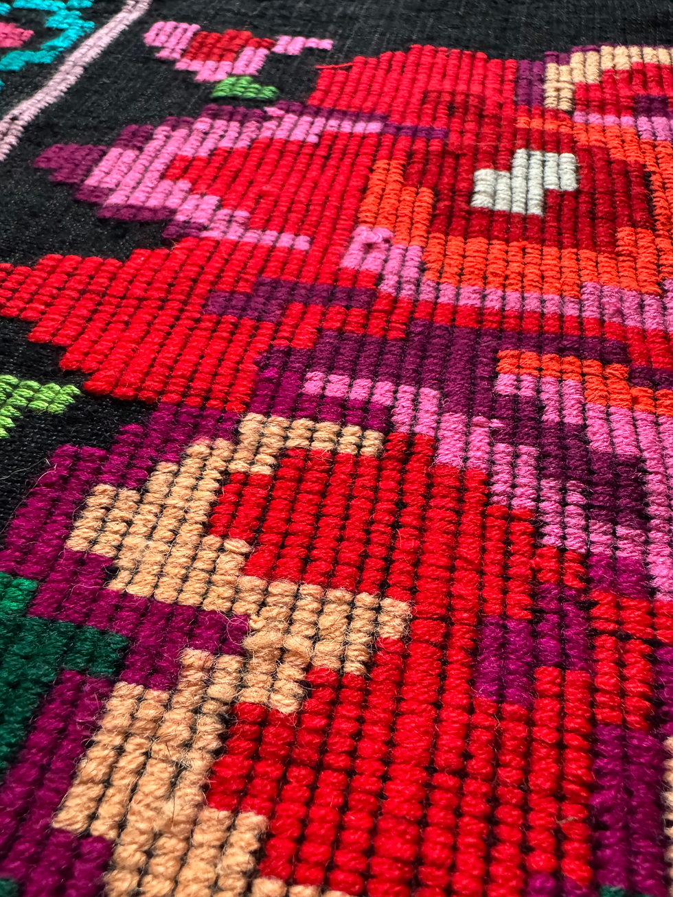Thumbnail: Moldavian handmade carpet with roses 