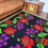 Miniatura: Charming wool handwoven carpet with purple and red flowers