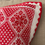 Miniatura: Red and white pillow case with traditional Romanian embroidery 