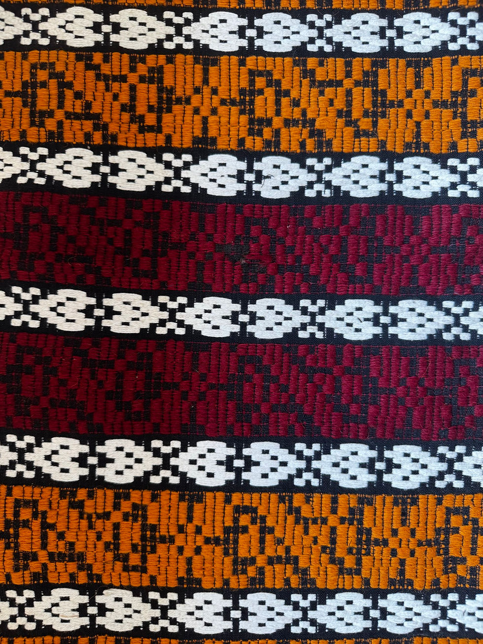 Miniatura: 195x130 Wool striped handwoven carpet 