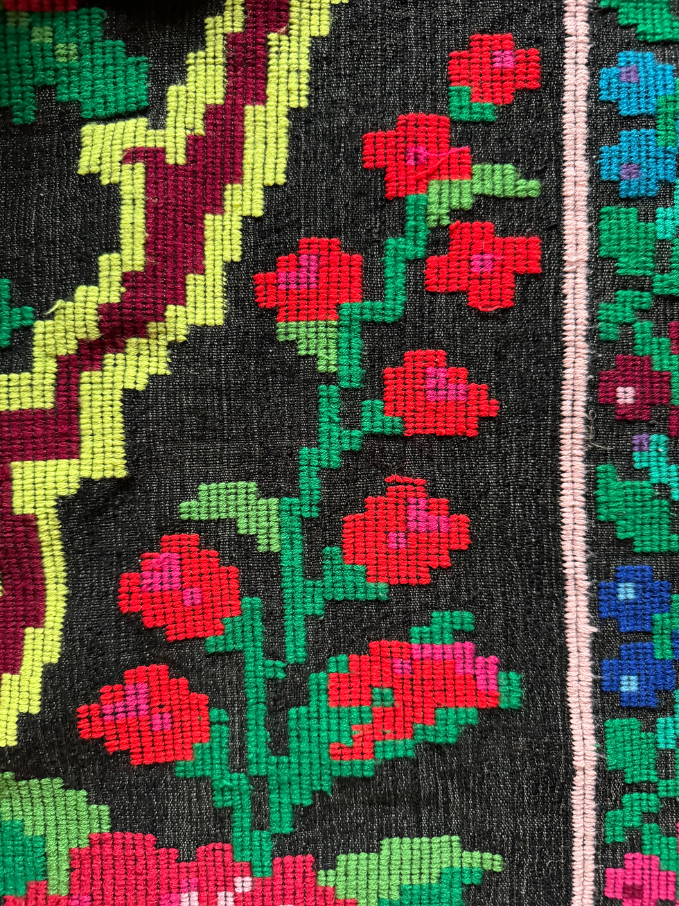 Thumbnail: Little floral carpet made by hand Moldova