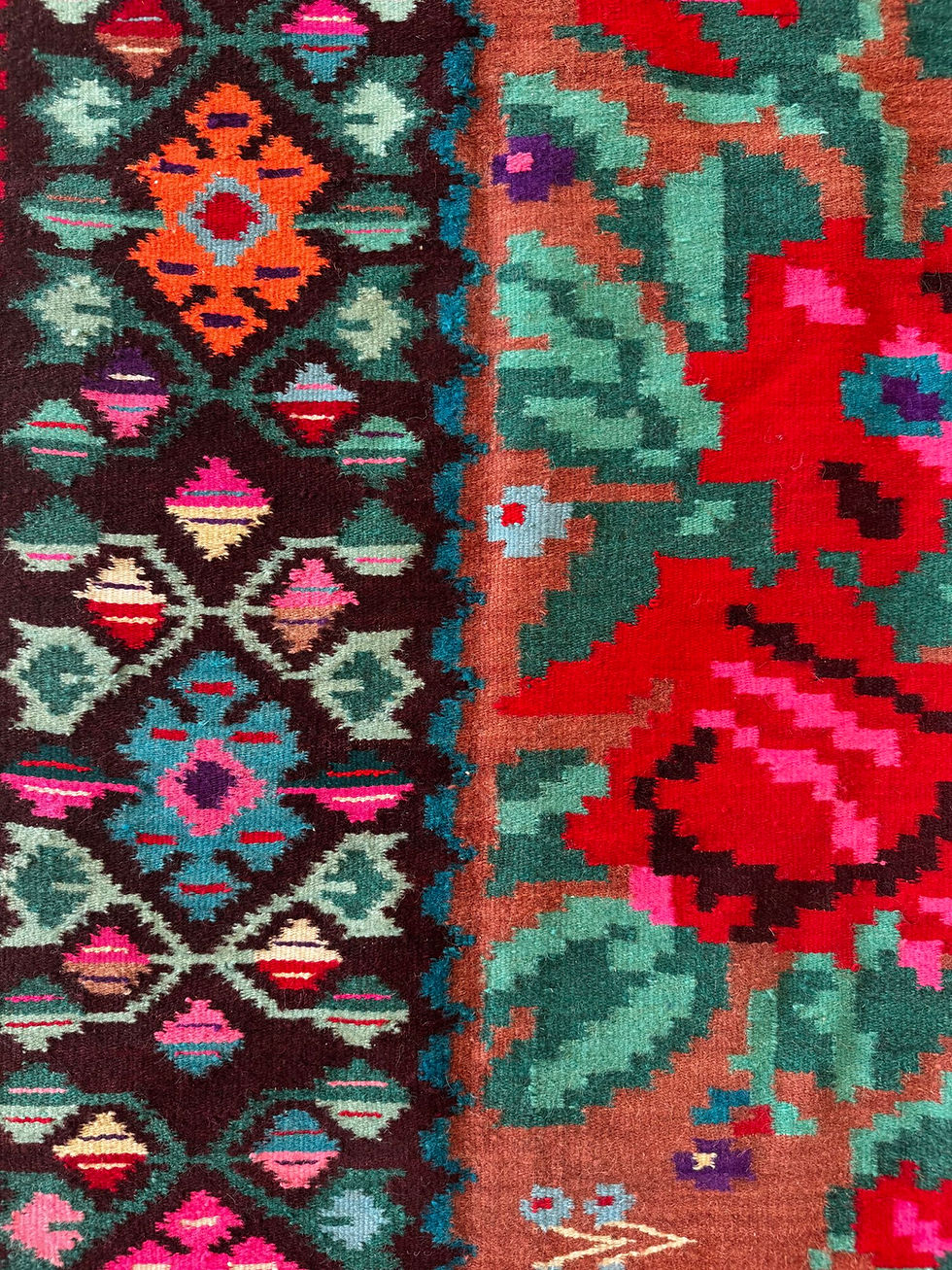 Miniaturbild: 260x125 Wool Moldavian Carpet With Floral Pattern
