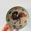Thumbnail: Traditional Romanian painted plate with a roaster, Horezu 