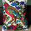 Miniatura: Colorful embroidered pillow case with a bird and flowers from Maramures Romania