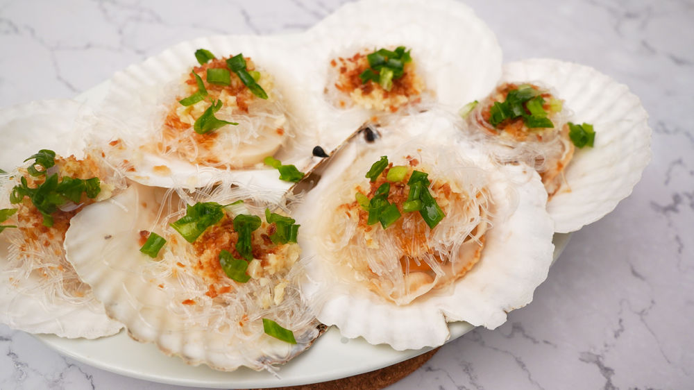 Steamed Scallops with Vermicelli and Garlic Lazy Cook's Recipes