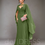 Miniatura: Vestido de festa longo chiffon plissado com capa - Vestido Priscila VERDE OLIVA1