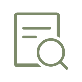 document with a magnifier