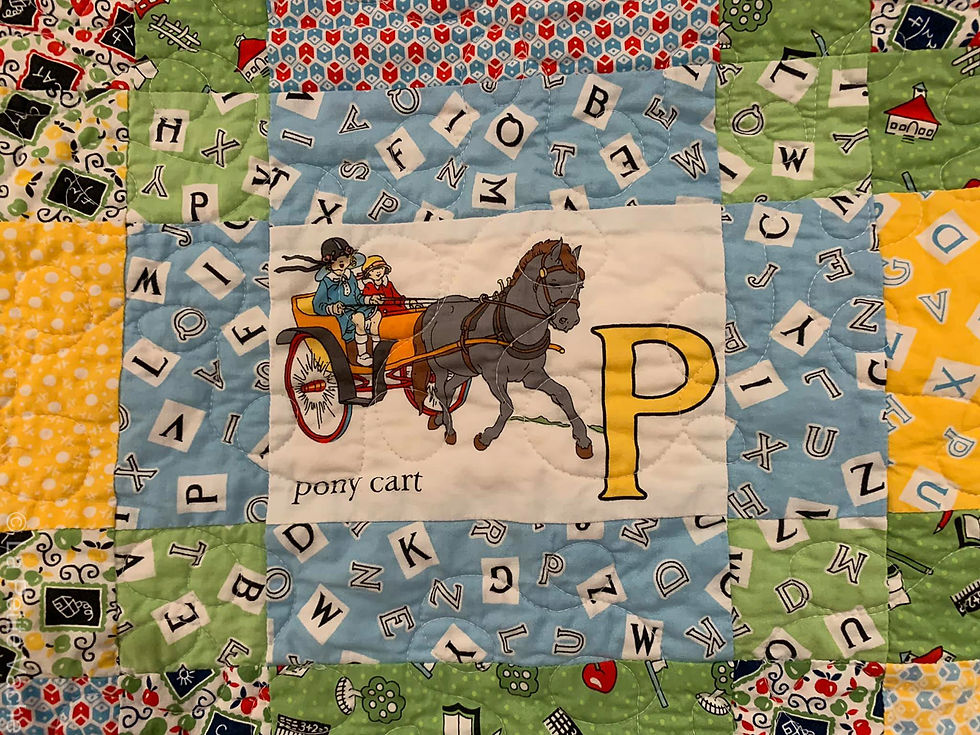 Vintage 1930s ABC quilt-8