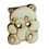 Thumbnail: Wooden Button Teddy Bear - 5pcs (1.5cm/2cm)