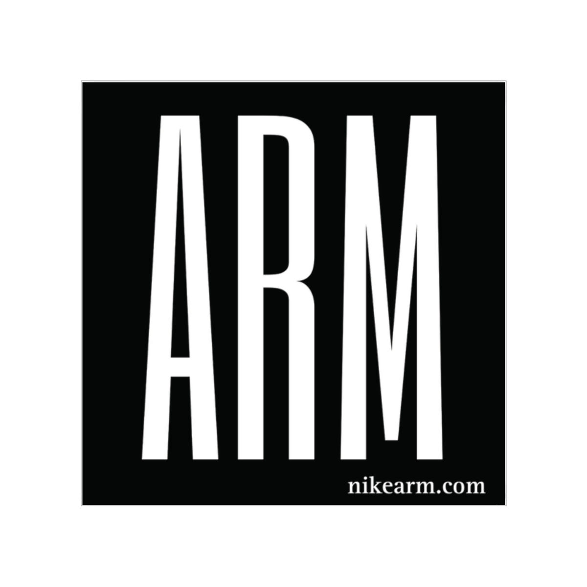 Nike ARM Transparent Outdoor Stickers, Square, 1pc