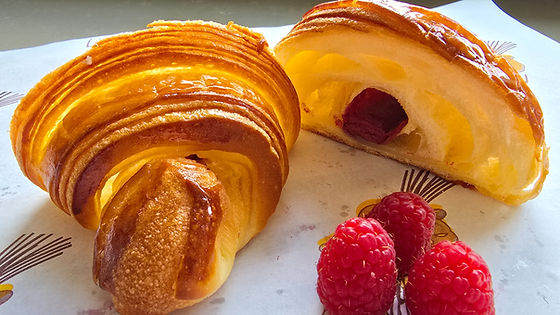 Raspberry croissant
