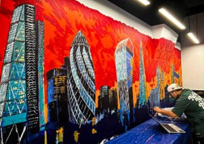 Celebrating Artistic Talent: A Stunning Mural in Our New Manila Office
