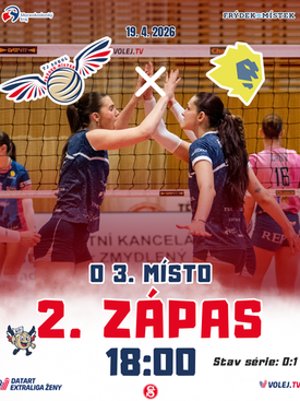Již tuto neděli čeká naše hráčky domácí medailový zápas, ve kterém budou na vlastní palubovce odvracet konec série a bojovat o vynucení rozhodujícího třetího utkání.