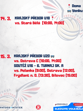 Týdenní program | 9. - 15. 3. 2026 🔥