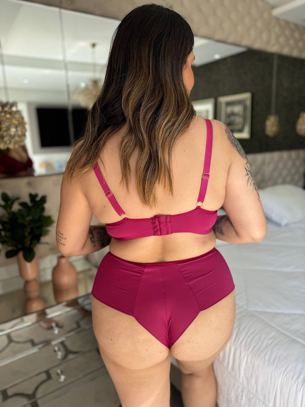 Miniatura: Calcinha fio duplo alta Plus Size