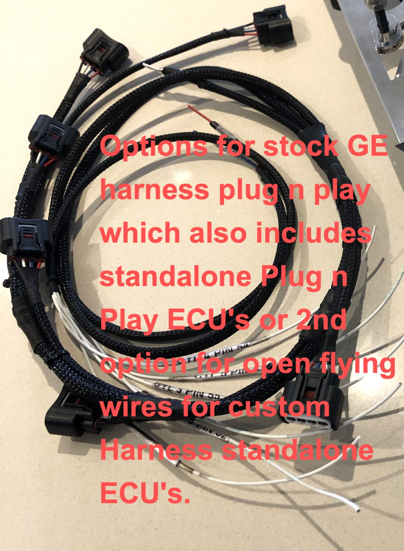 PnP Coil on Plug wiring harness only. Standalone or GTE, fits Yaris Coils