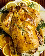 Roast Chicken prepared wth Lavender Sea Salt from MorningStar Kitchen