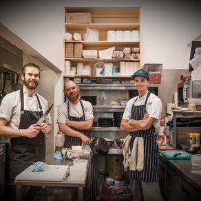 Salt, King & Hall, giving it their all - the best rated restaurant at Mount Hotham.