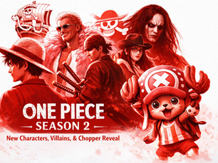 One Piece Season 2 blog image featuring new characters, villains, and Chopper reveal.
