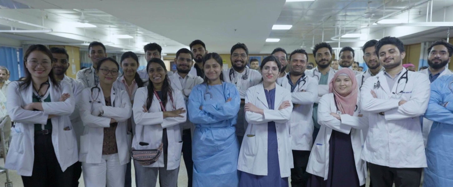 Clinical training ward inside RML Hospital for medical students