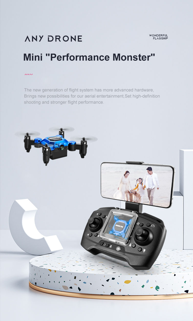 Thumbnail: K04 Mini Folding Storage Aircraft Mini Drone Aerial Photography High Definition 