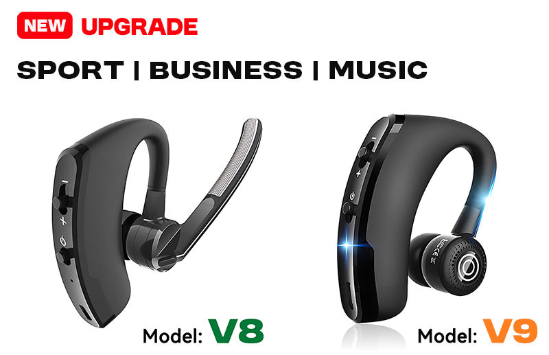 Thumbnail: New V8 Wireless Bluetooth Single Earphone With HD Mic Stereo Headset Handsfree C