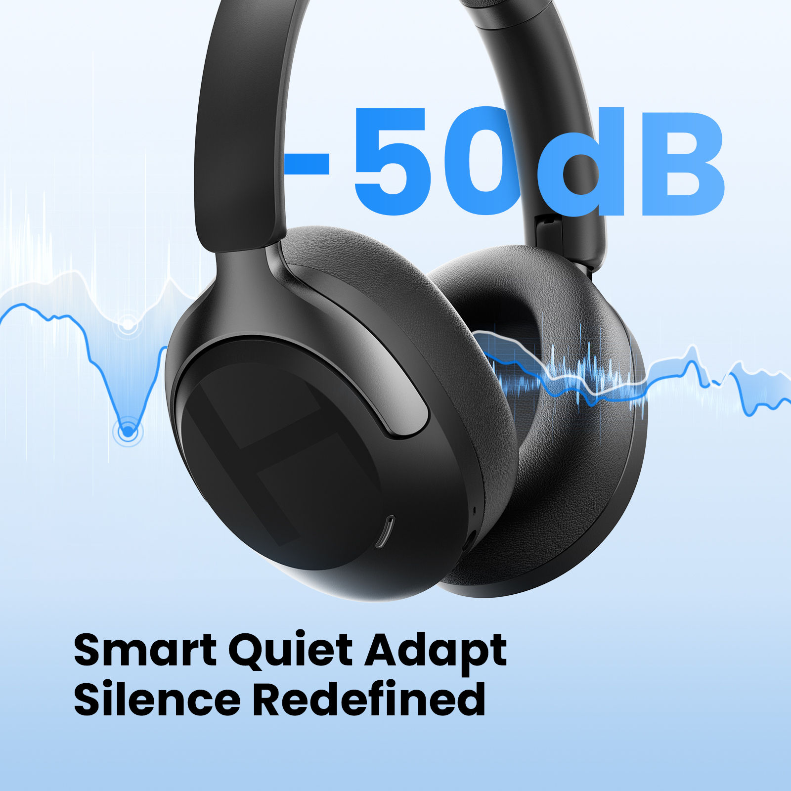 HAYLOU S40 ANC Wireless Headphone 50dB Noise Canceling Hi-Res 3D Spatial Audio E