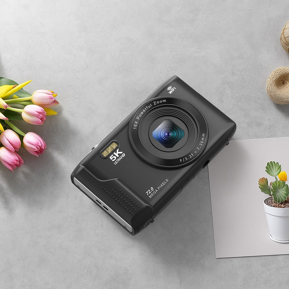 Thumbnail: Ourlife Compact Digital Camera 5K 72MP 2.8'' Screen LCD Screen 16X Digital Zoom 