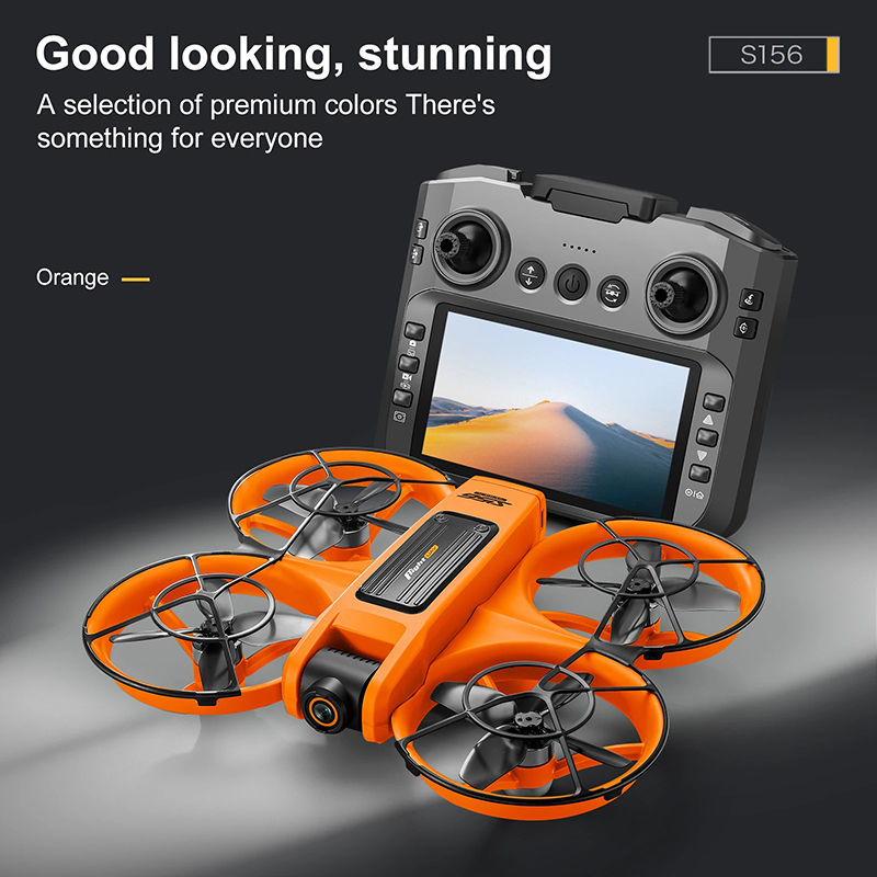 Thumbnail: S156 Drone GPS 8K Professional HD 360° Dual Camera Screen Remote Control Brushl