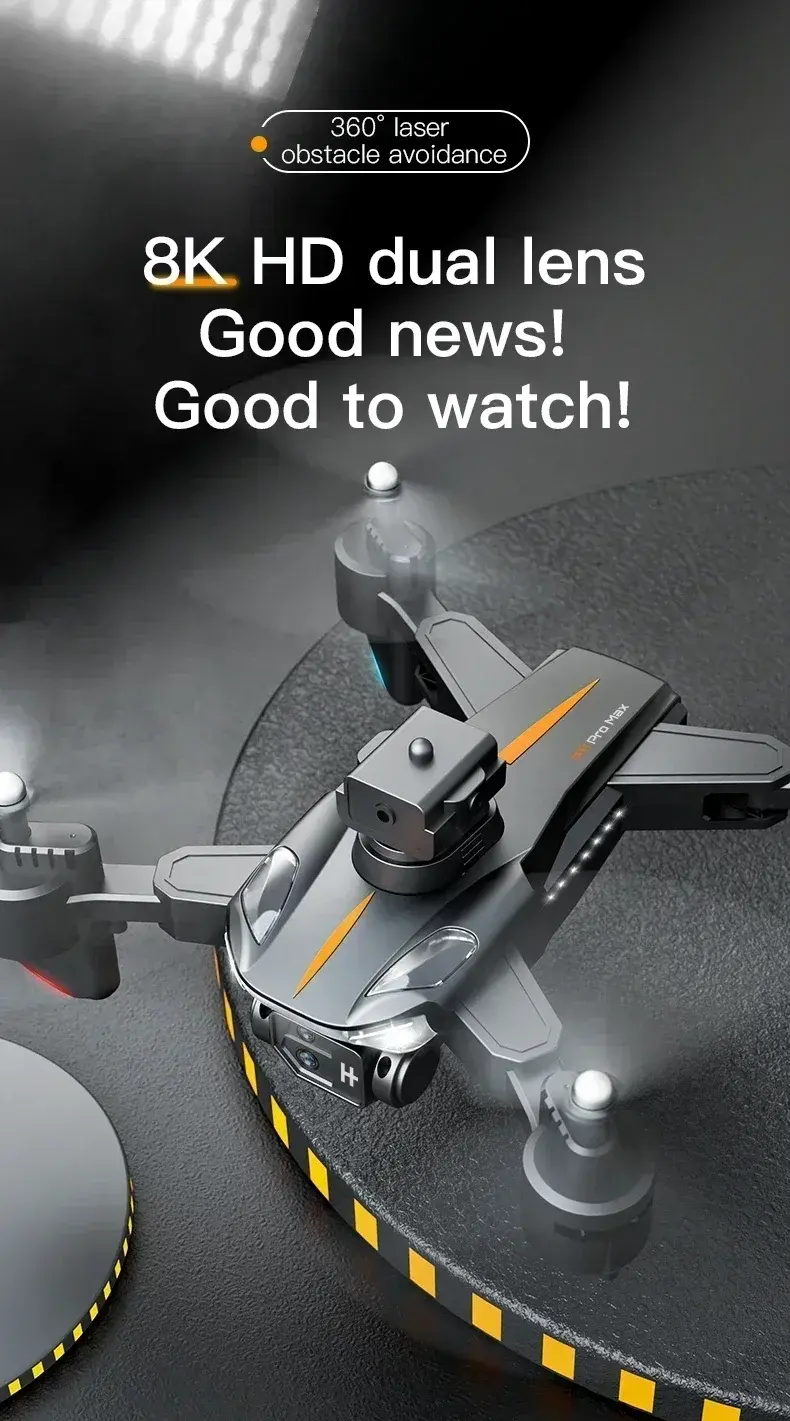 Thumbnail: P11 Max GPS Drone 8K HD 5G Professional Aerial Photography Dual Camera Obstacle 