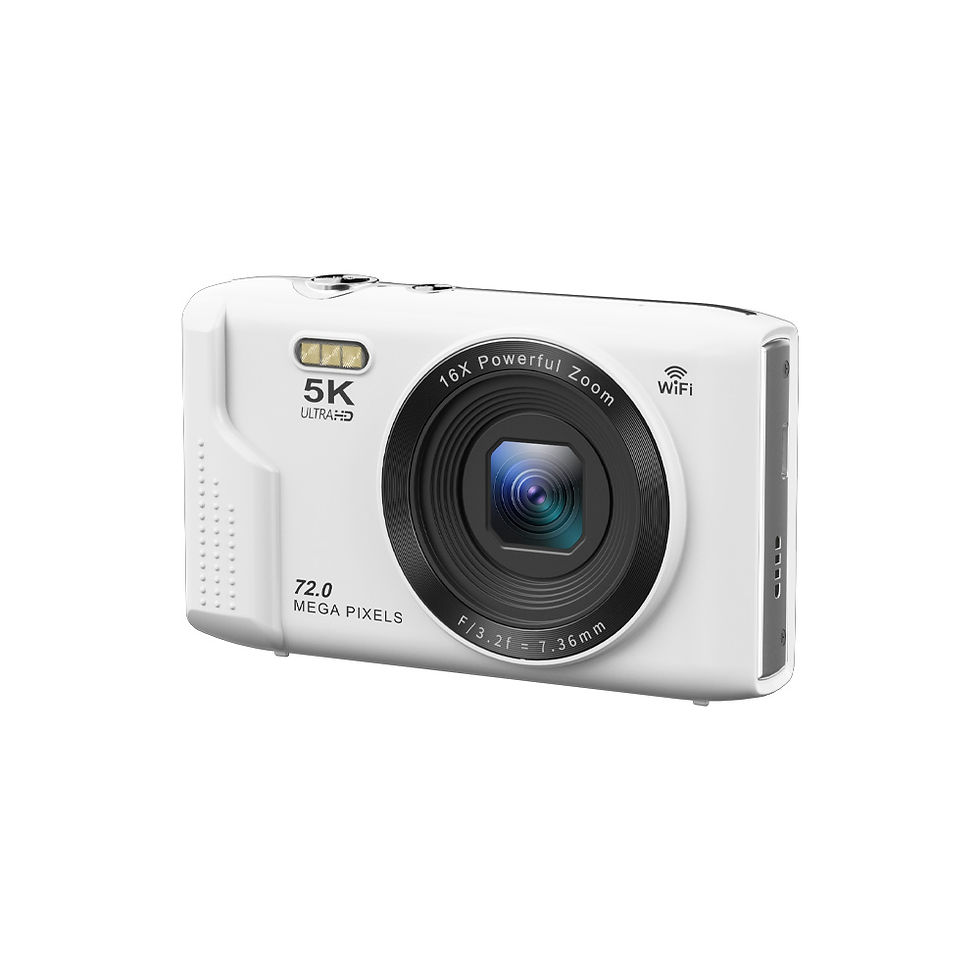 Thumbnail: Ourlife Compact Digital Camera 5K 72MP 2.8'' Screen LCD Screen 16X Digital Zoom 