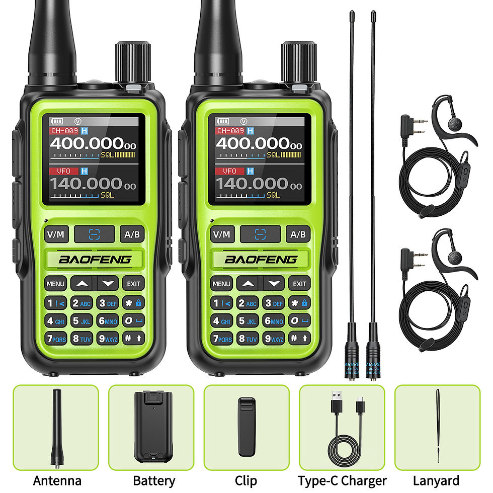 Thumbnail: BAOFENG UV-5R Mini Walkie Talkie Multi Band Bluetooth Programming Wireless Copy 