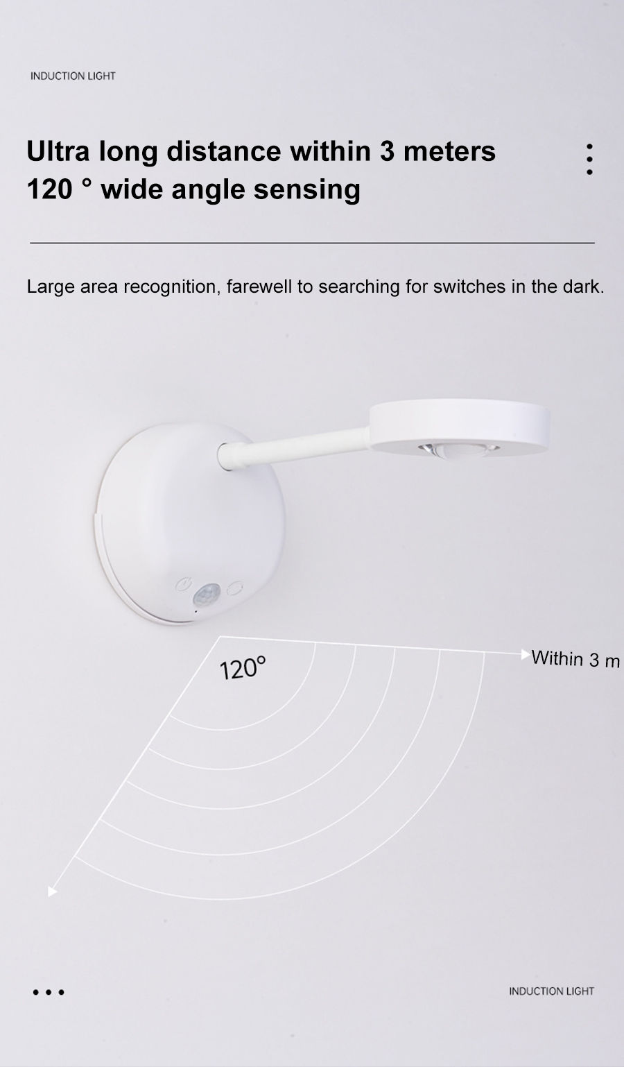 Thumbnail: Night Light Motion Sensor Light Wireless USB LED for Kitchen Bedroom Mural Livin