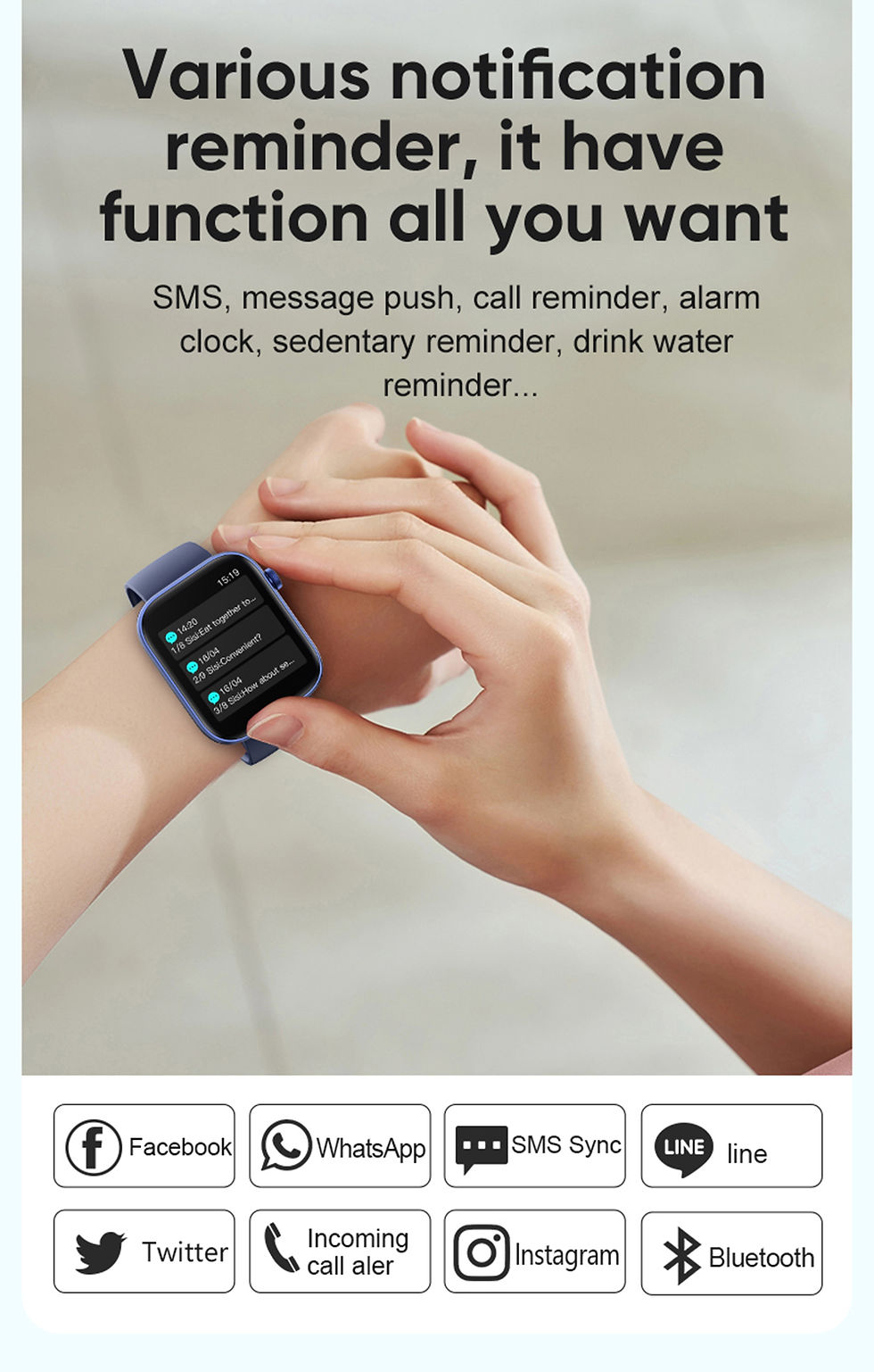 Thumbnail: COLMI P71 Voice Calling Smartwatch Men Health Monitoring IP68 Waterproof Smart N