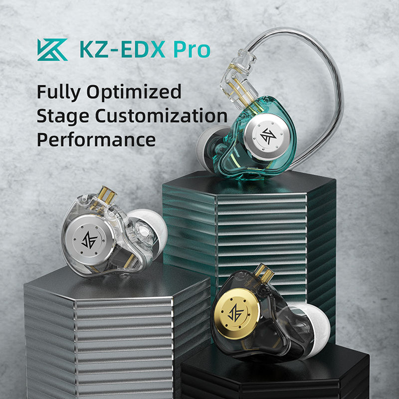 Thumbnail: KZ EDX PRO 10mm Dual Magnetic Circuit Dynamic Drive Earphone HIFI Bass Earbud Sp