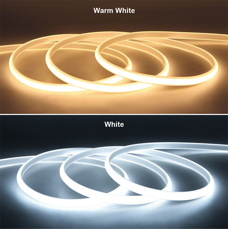 Thumbnail: 1M-35M 220V 110V COB LED Strip Light RA90 Super Bright 320LEDs/m Flexible Outdoo