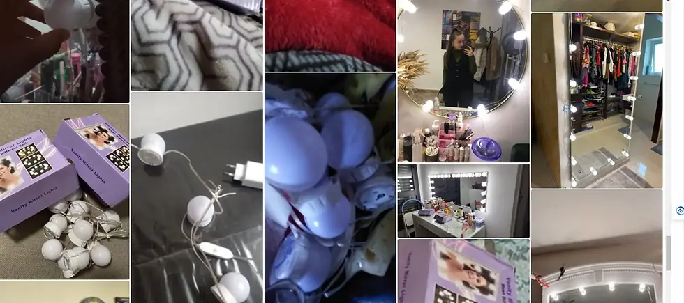Thumbnail: 10 LED Detachable Bulbs Professional Makeup Mirror Lamp USB Power Cosmetic Mirro