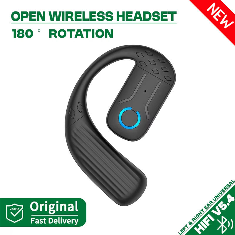 Thumbnail: Bluetooth 5.4 Open Wireless Headset 180° Rotation Adjustable Left Right Ear Uni
