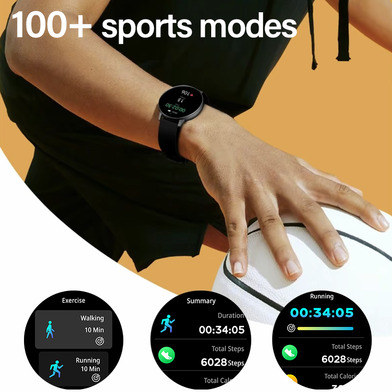Thumbnail: LXASFIT New Smart Watch Heart Rate Sleep Health Monitor Bluetooth Talk Ladi