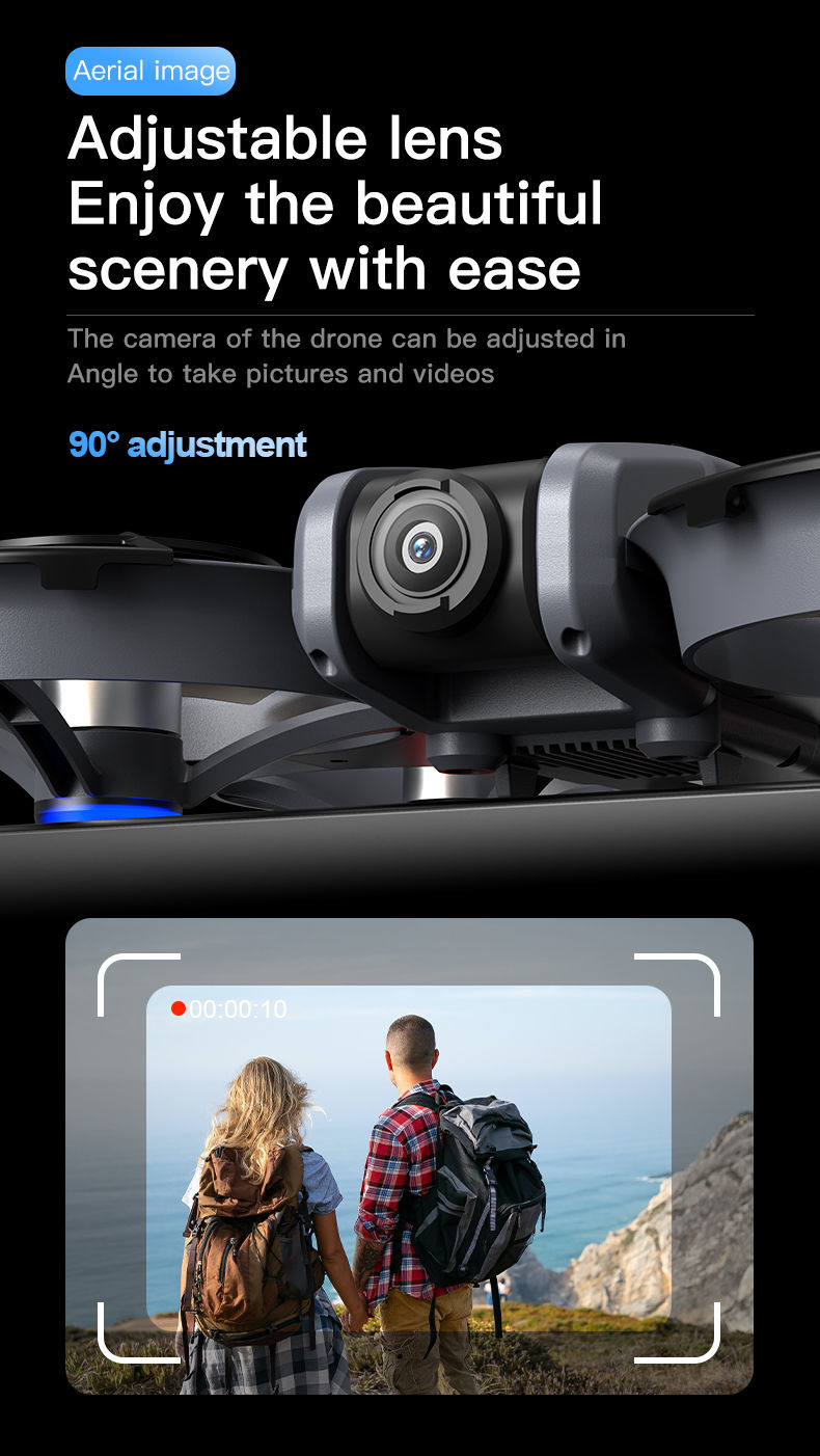 Thumbnail: Newest Hot Sales Drone VR ProfessionalHD Camera Brushless Motor Optical Flow Pos