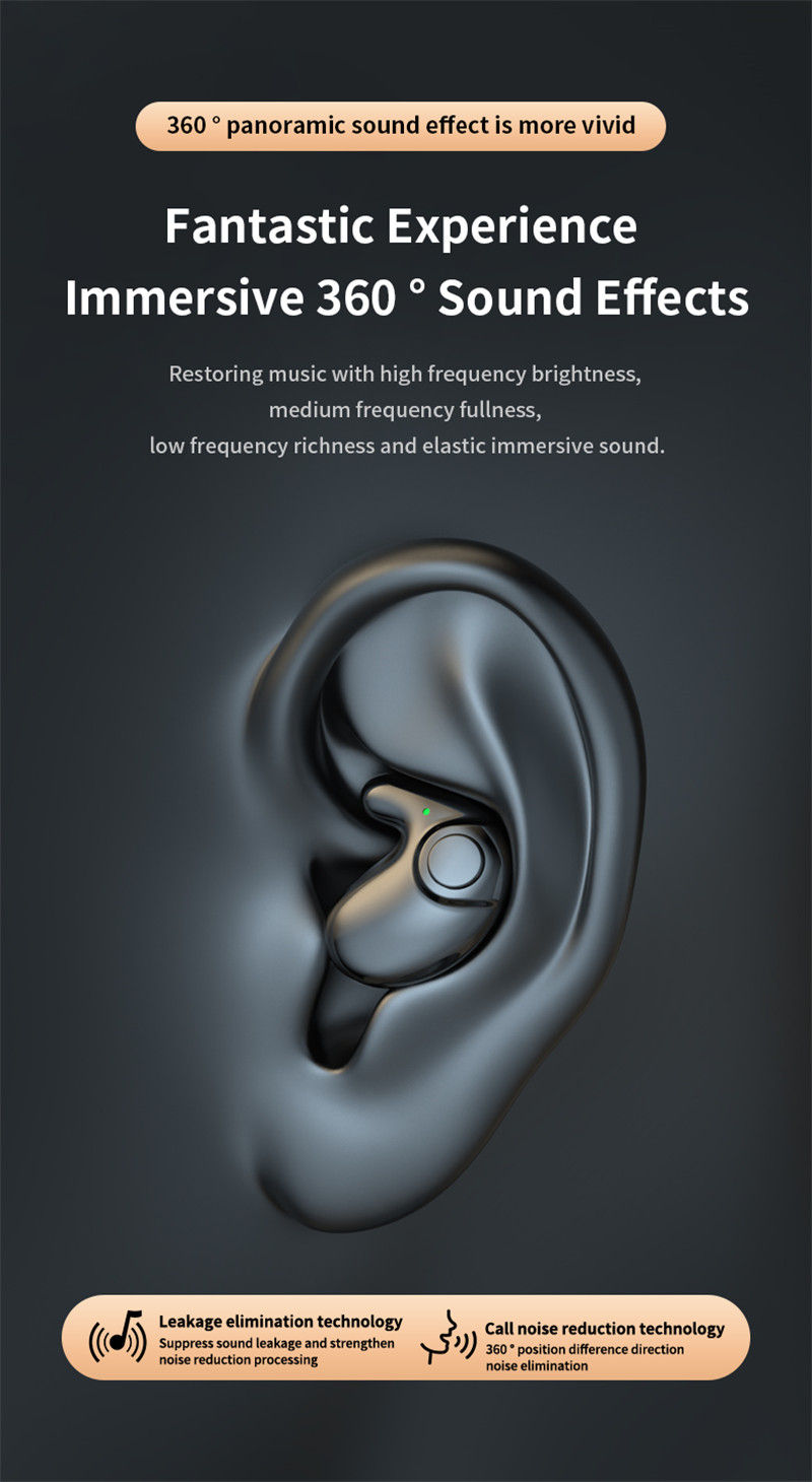 Thumbnail: Invisible Sleep Earbuds Mini Wireless Earphones Bluetooth 5.3 Headphones HiFi St
