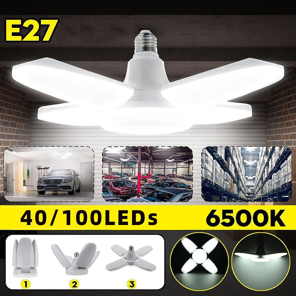 Thumbnail: E27 Fan Shape Foldable LED Bulb AC220V/110V Deformation for Home Ceiling Light W