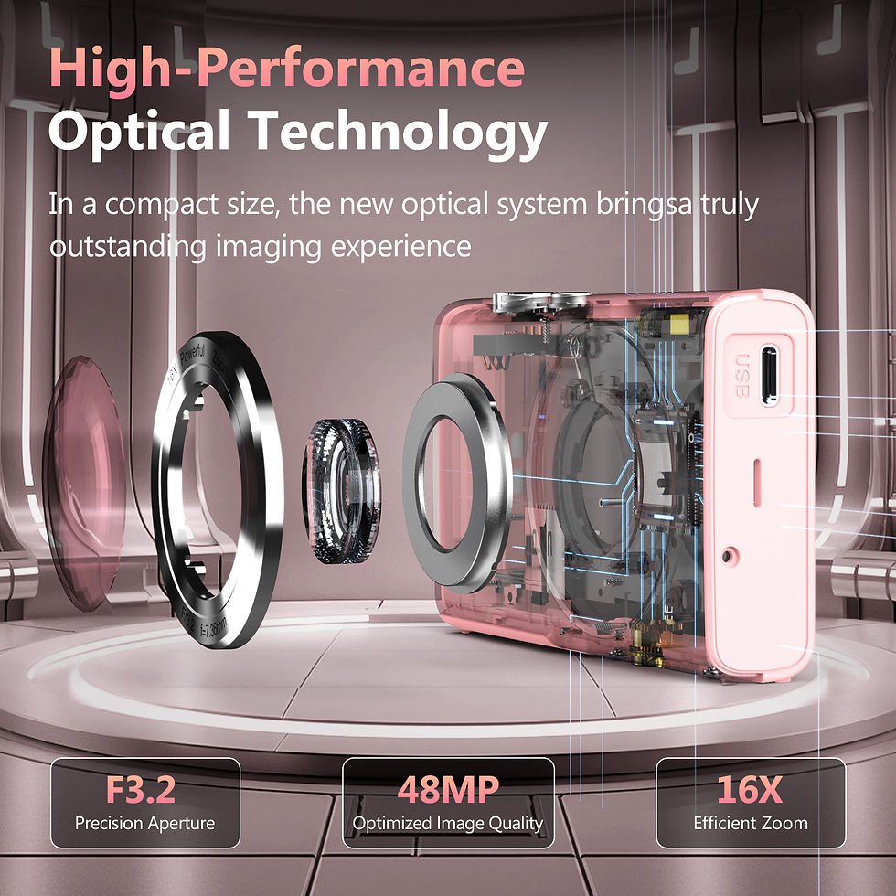 Thumbnail: 4K Digital Camera Autofocus Vlogging Camera HD 48MP with 2.8" Large Screen Camco