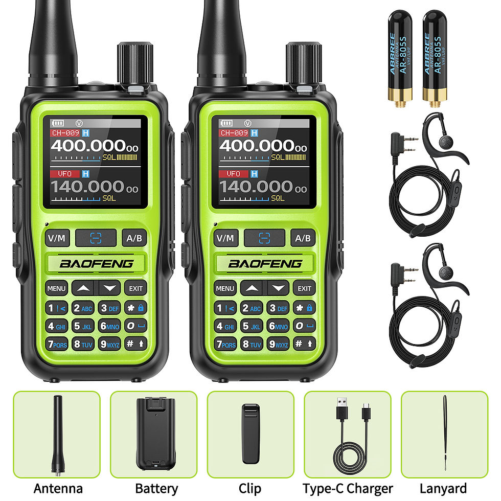 Thumbnail: BAOFENG UV-5R Mini Walkie Talkie Multi Band Bluetooth Programming Wireless Copy 