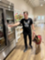 Service Dog in store