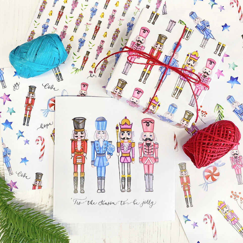 Thumbnail: Nutcracker Luxury Wrapping Paper, Christmas Gift Wrap