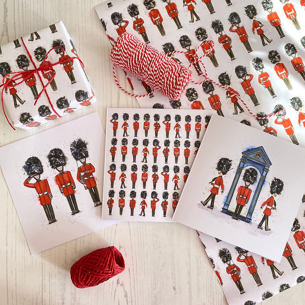 Thumbnail: Queens Guard Greeting cards