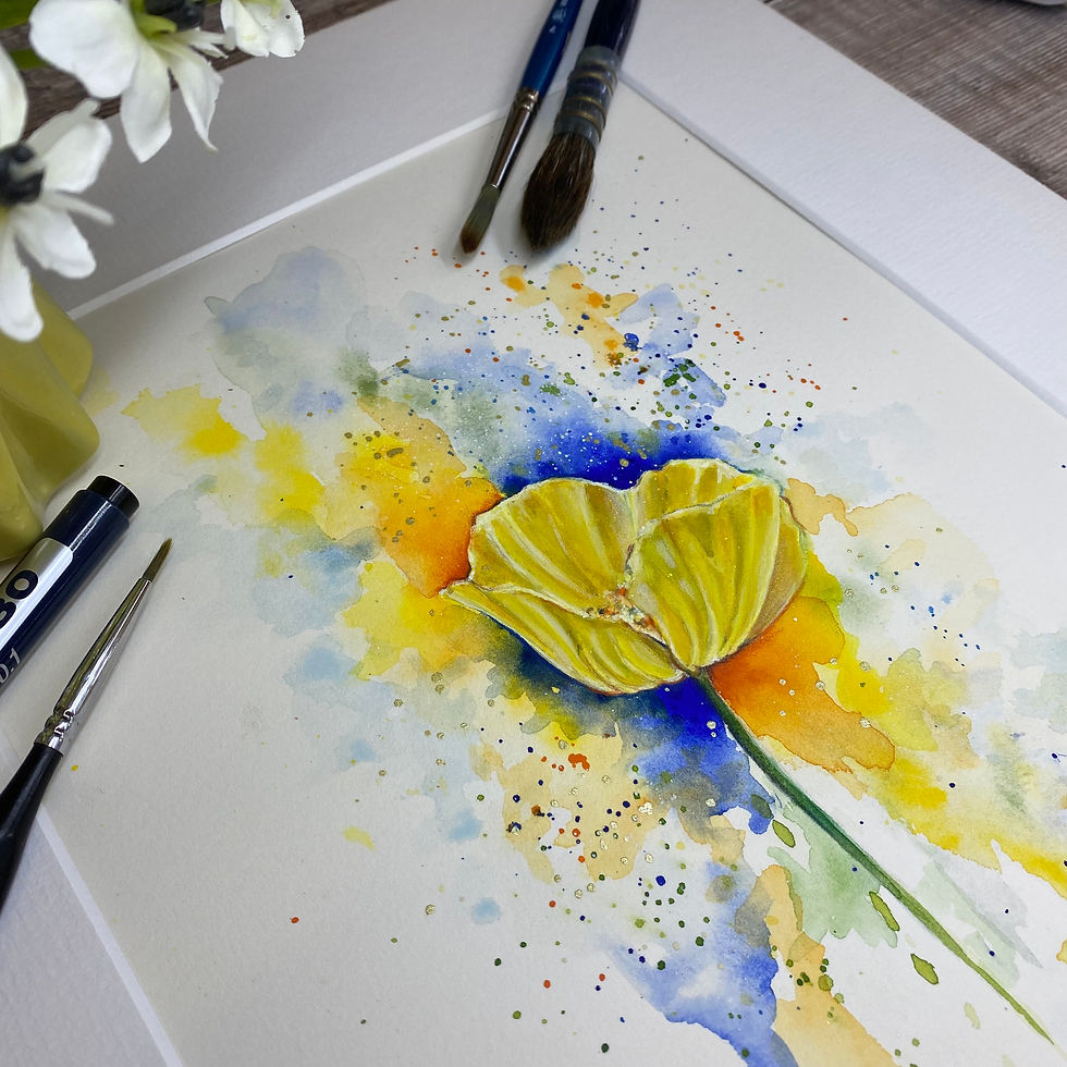 Thumbnail: Mellow Yellow Poppy print