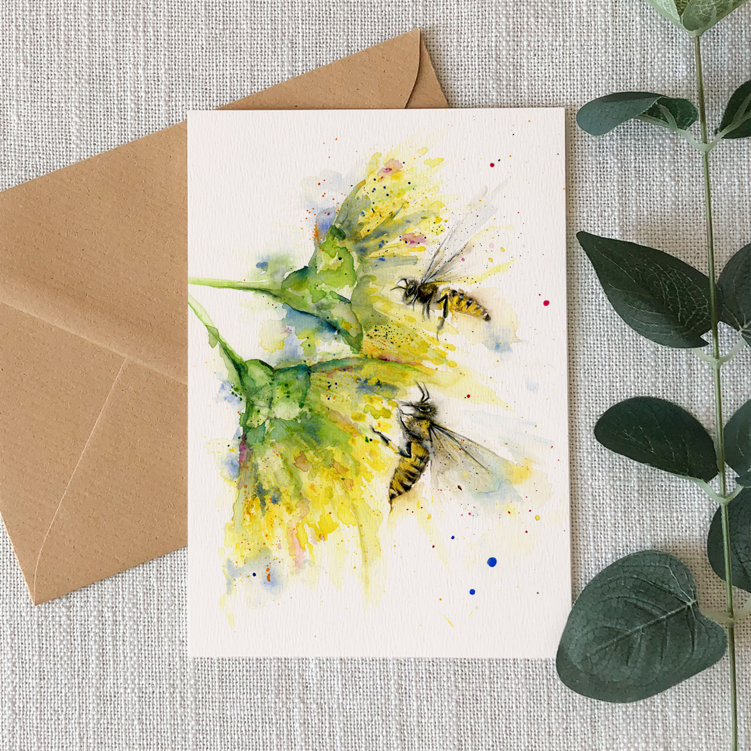 Daisy and the Bees, Greeting Card