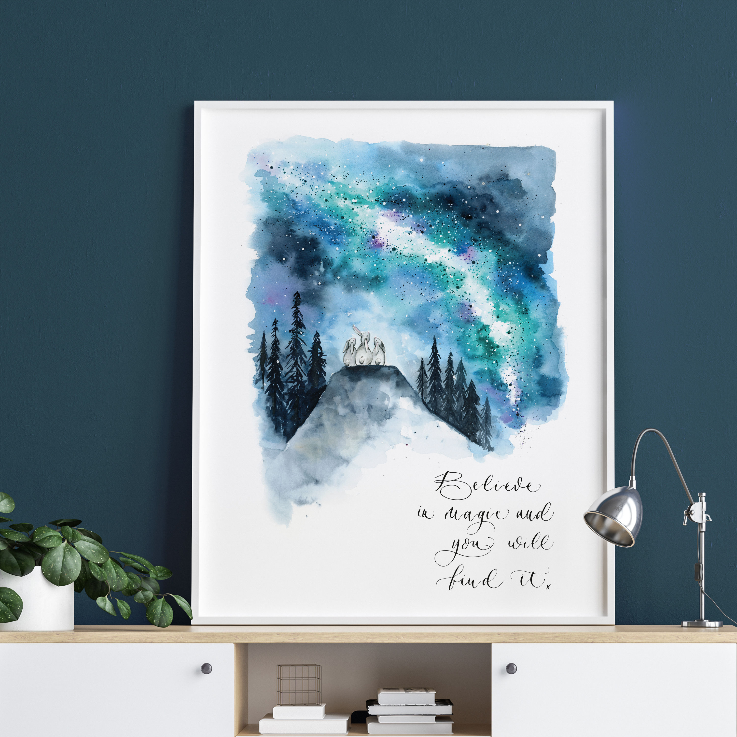 Believe in magic and you will find it, fine art print, wall art print,